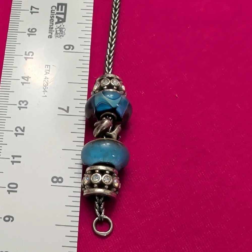 Trollbeads Sterling Silver Dolphin Bracelet.